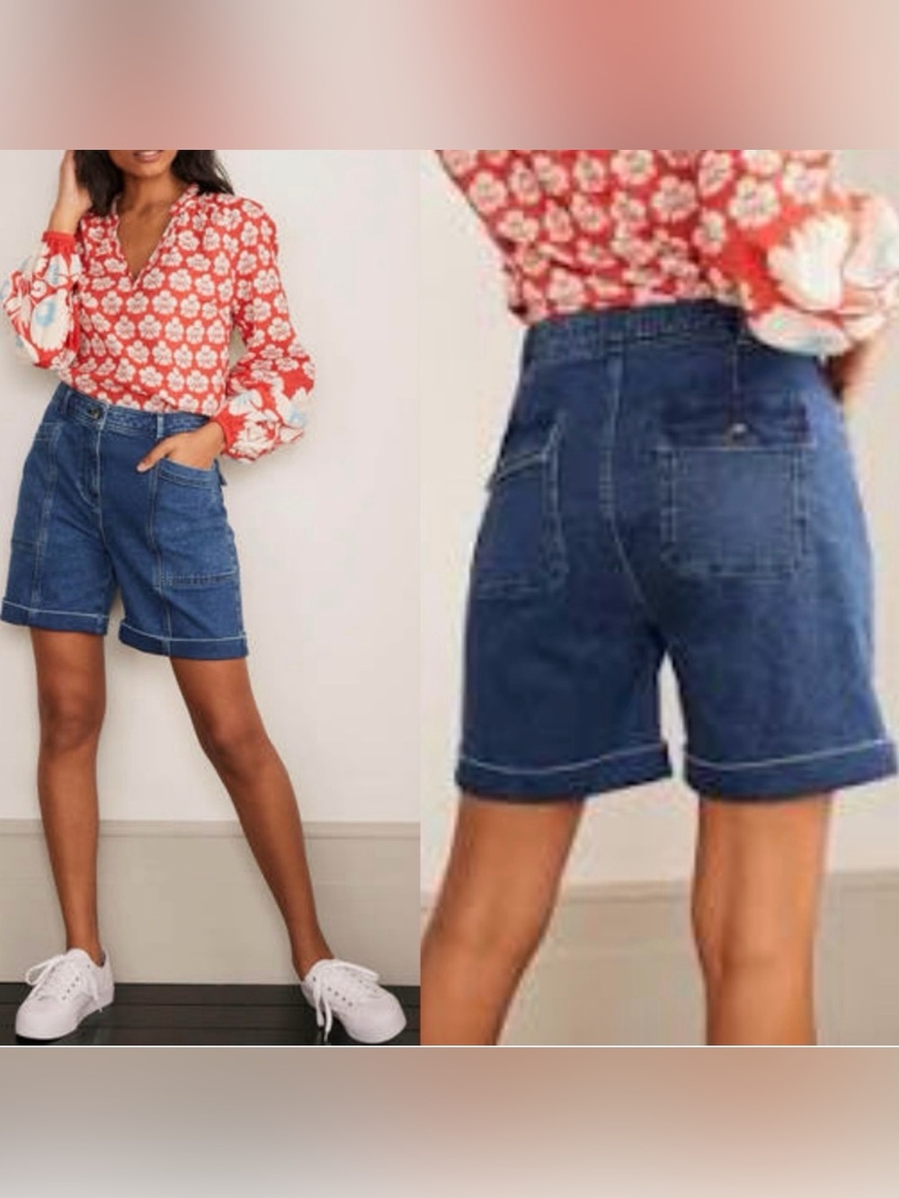 Boden Abingdon Bermuda denim shorts, 6 US